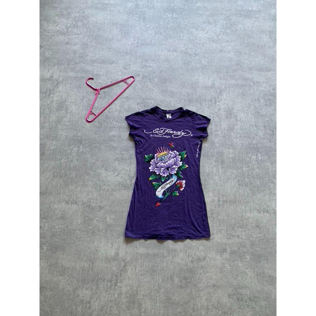 Ed Hardy Womens T-shirt Size L Purple - Etsy Israel