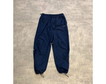 Nike track pant trousers joggers mens size XL navy blue