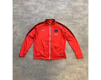 Nike PSG Saint Germain Training Mens Jacket Size XL Red Pink - Etsy