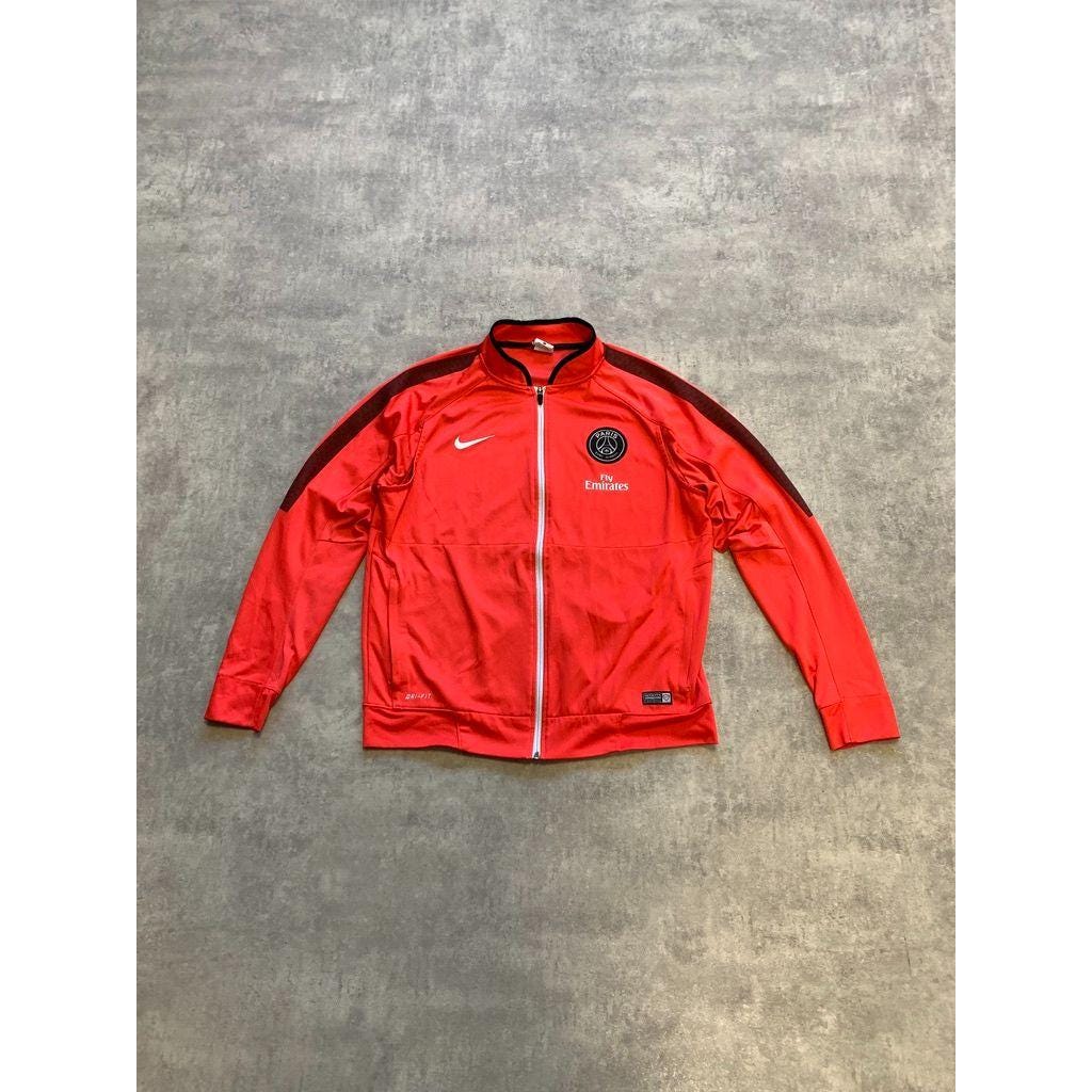Jordan PSG レッド ジップアップジャケット Mサイズ PSG x Jordan Warm Up Jacket - Red