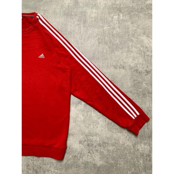 vintage Adidas three 3 striper basic sweatshirt c… - image 2