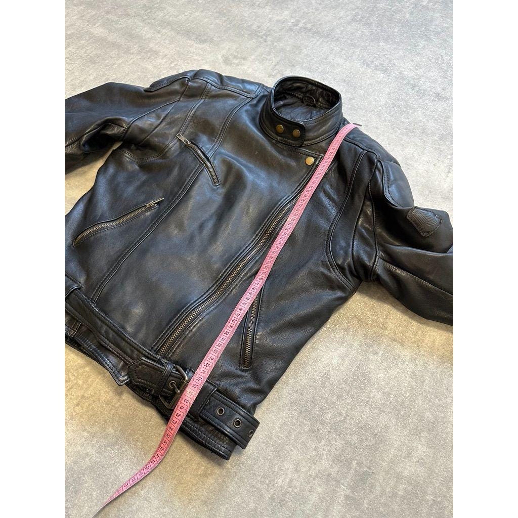 Krawehl leder 本革 モーターサイクル モトジャケット サイズ 42