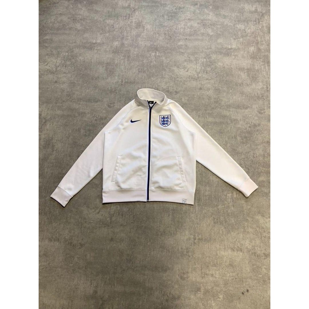 Nike England Training Jacket Size L White Football Soccer Mens