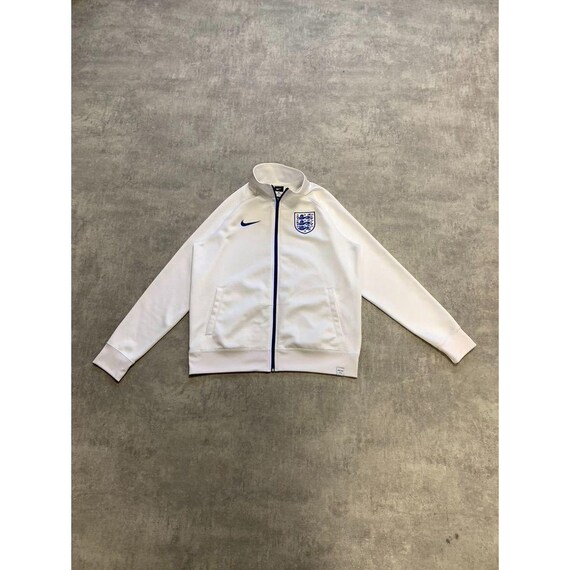 Nike England Training Jacket Size L White Football Soccer Mens