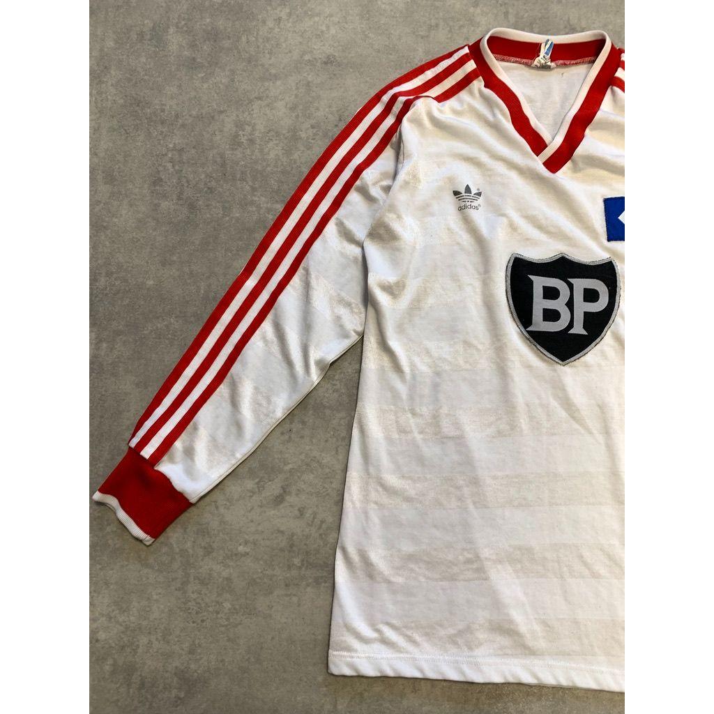 Vintage 80s Adidas 1985/86 Hamburg HSV Long Sleeve Soccer Jersey