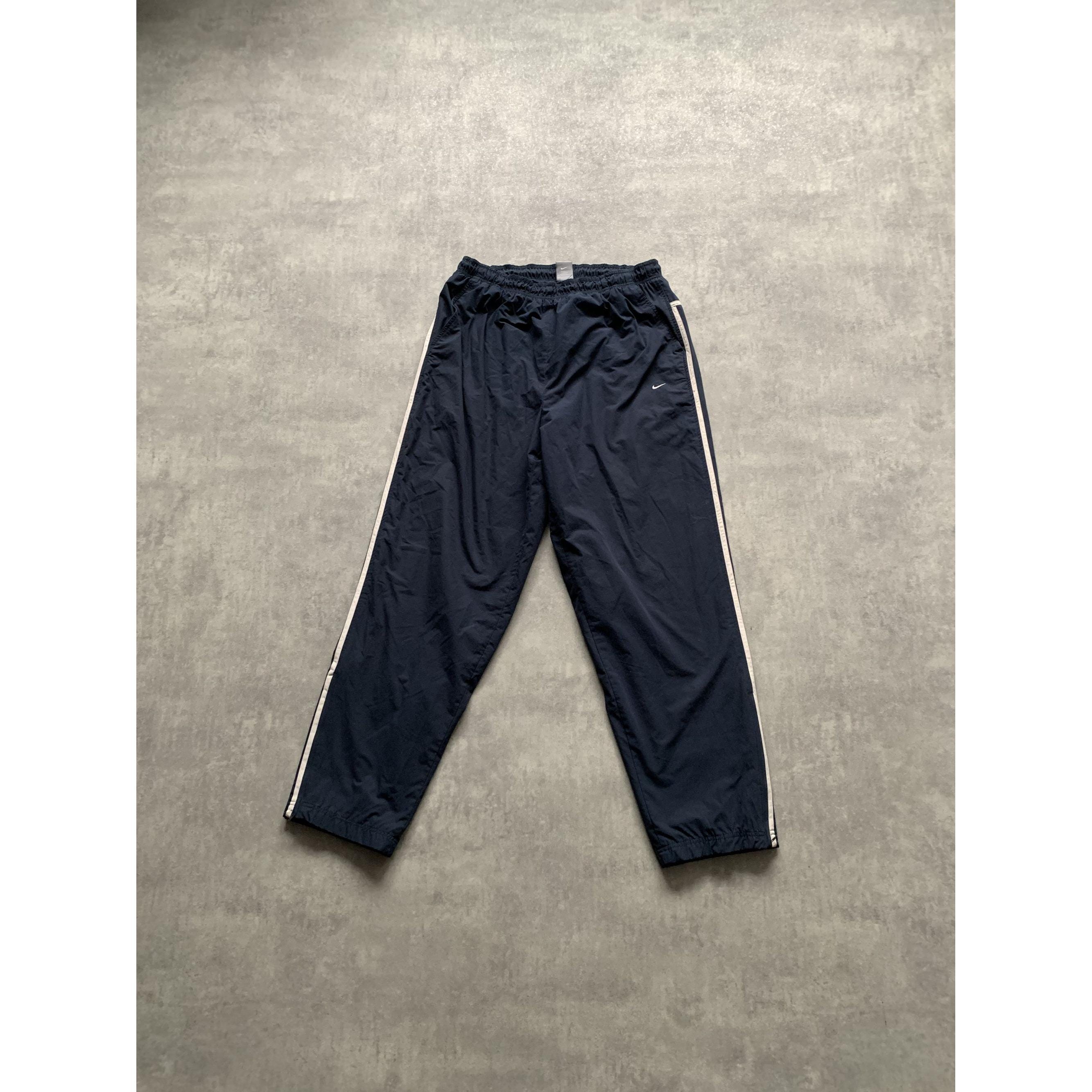 Nike Nylon Y2K Striped Track Pant Joggers Trousers Mens Size XL