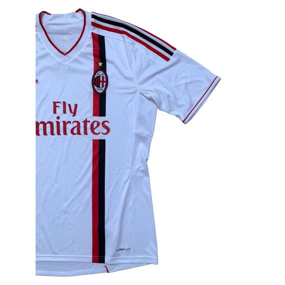 11年製adidas AC Milan Fly Emiratesレアunisex Adidas Official 2014-15 AC Milan Football Soccer Jersey