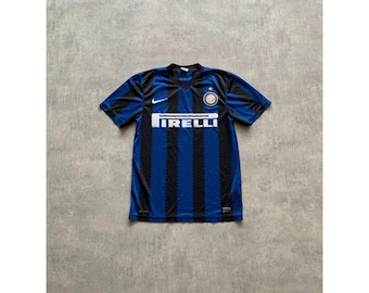 Maglia da calcio Nike Inter Firelli Sneijder 10, da uomo, taglia S, blu a righe nere