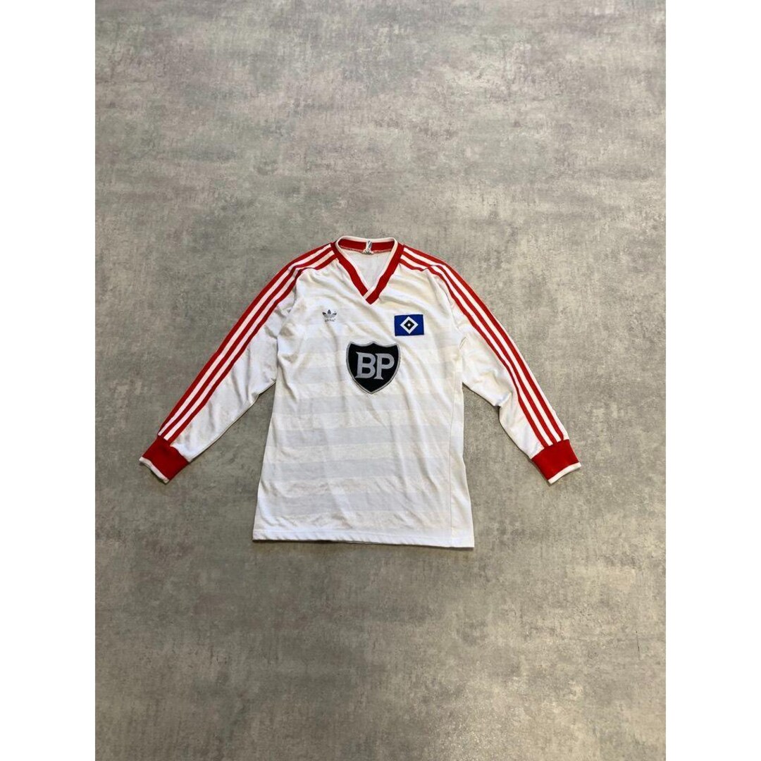 Vintage 80s Adidas 1985/86 Hamburg HSV Long Sleeve Soccer