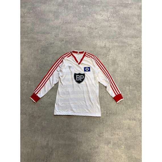 Vintage 80s Adidas 1985/86 Hamburg HSV Long Sleeve Soccer