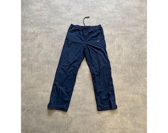 Nike nylon Trainingshose Jogginghose Herren Größe M navy blau