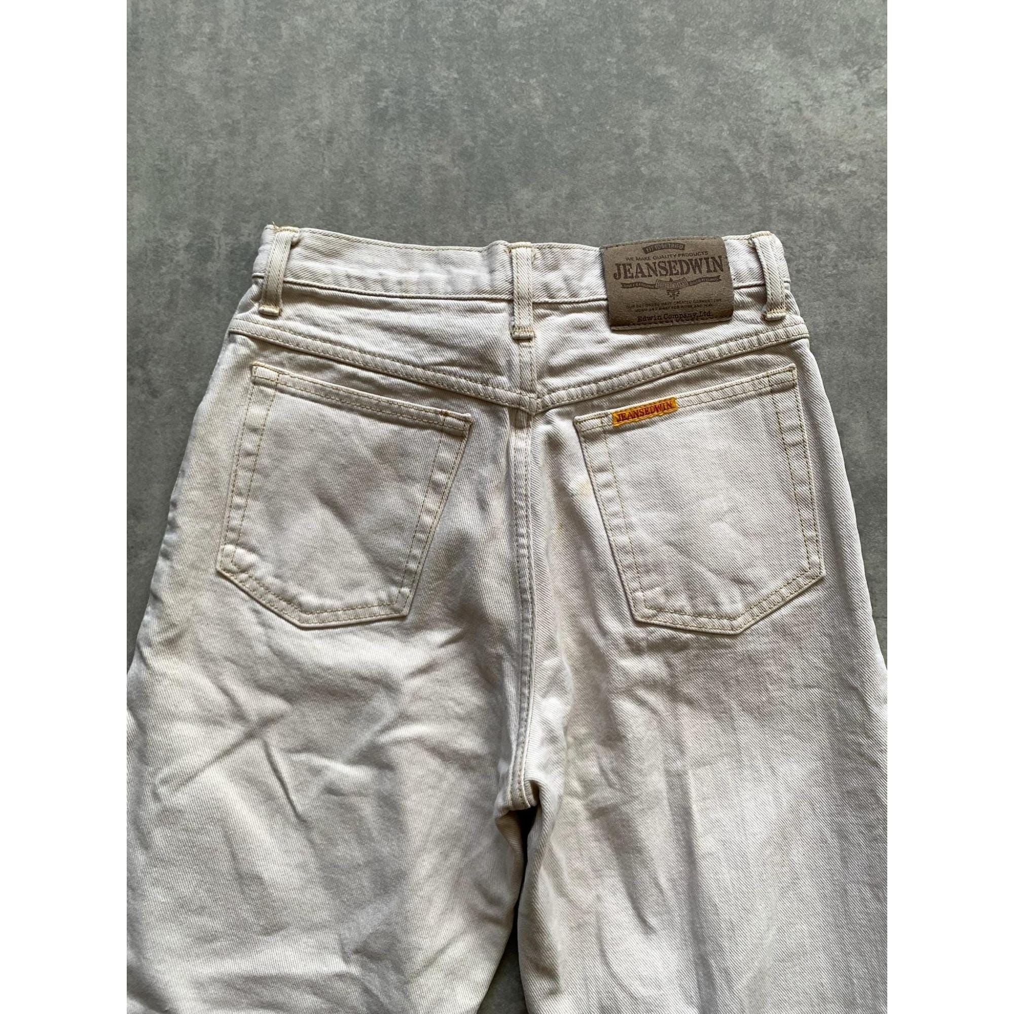 Vintage Edwin International Jeans Made in Japan Beige Newton Slim