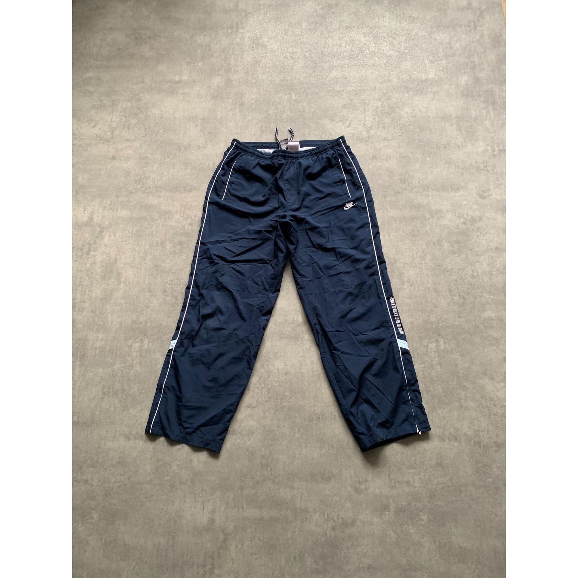 Nike Striped Track Pant Joggers Mens Size XXL Navy Blue - Etsy