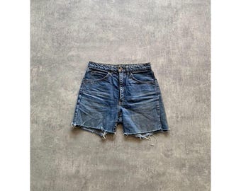 Edwin jeans shorts mens size like 28 29 blue made in japan