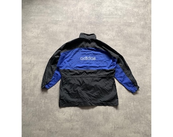 Adidas windstopper windbreaker full zip jacket size mens XL blue