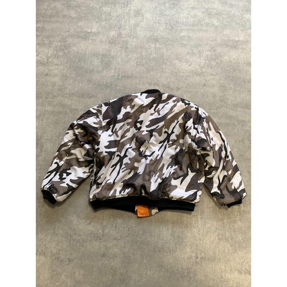 Camouflage MA 1 Miliraty Mens Bomber Jacket Reversible Size XL