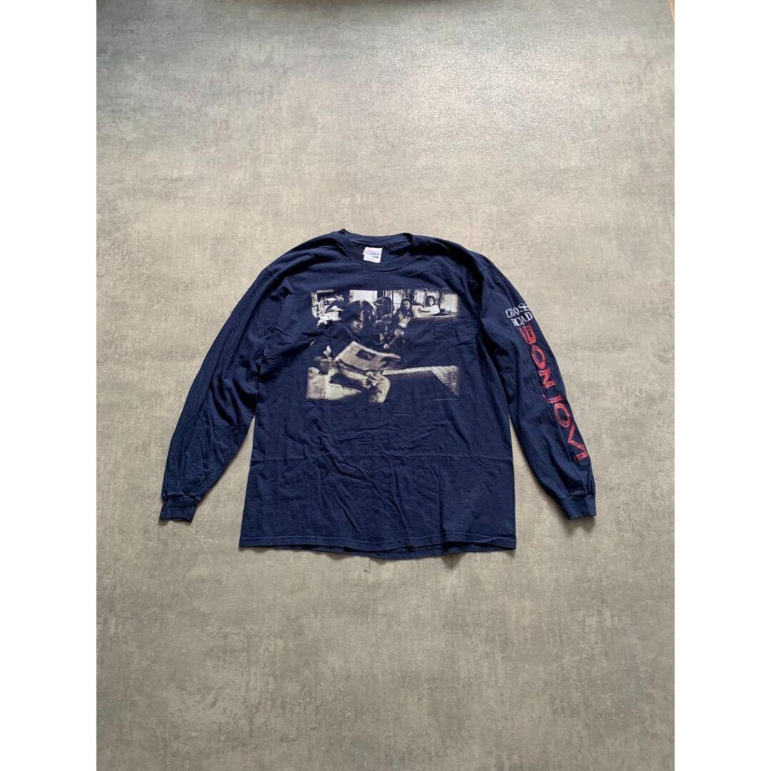 Vintage 1994 Bon Jovi Cross Road Longsleeve T-shirt Rock Music