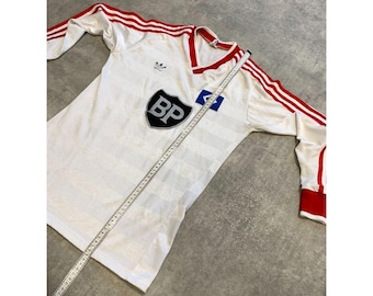 Vintage 80s Adidas 1985/86 Hamburg HSV Long Sleeve Soccer Jersey
