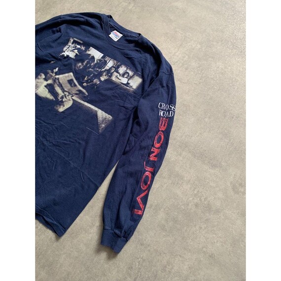Vintage 1994 Bon Jovi Cross Road Longsleeve T-shirt Rock Music