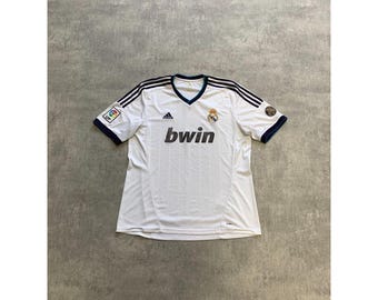 Camiseta de fútbol adidas del Real Madrid para hombre, talla XL, blanca