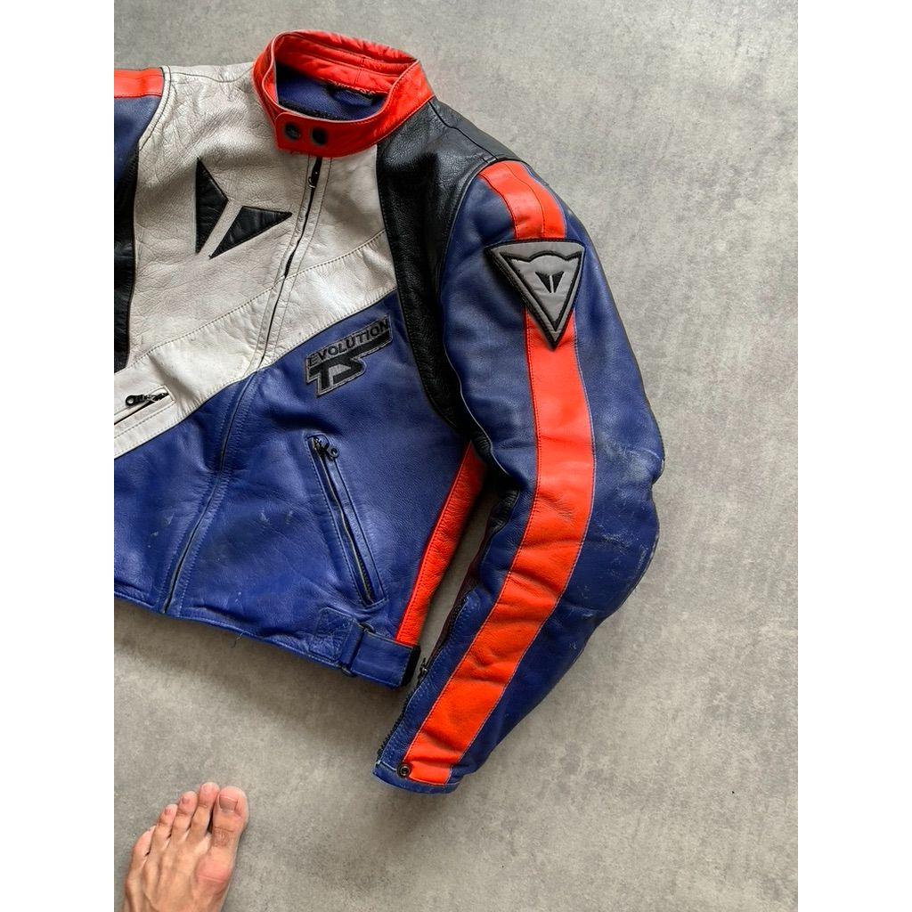 Dainese Leather Multicolor Moto Jacket Mens Size 48 - Etsy