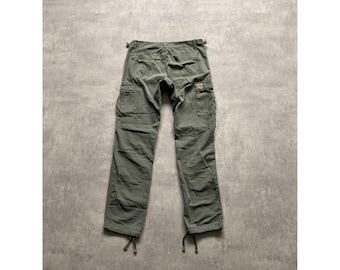 ヴィンテージ 90 年代 カーハート ダブルニー モスグリーン ダンガリー