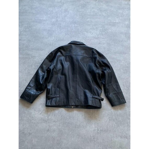 Dakota Real Leather Zip Jacket Mens Size L Black - Etsy