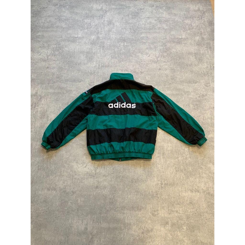 Adidas Equipment Striped Mens Windstopper Windbreaker Full Zip