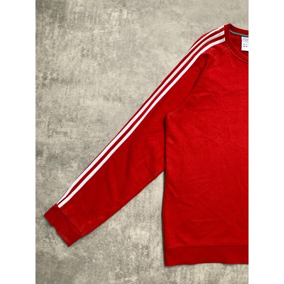 vintage Adidas three 3 striper basic sweatshirt c… - image 3