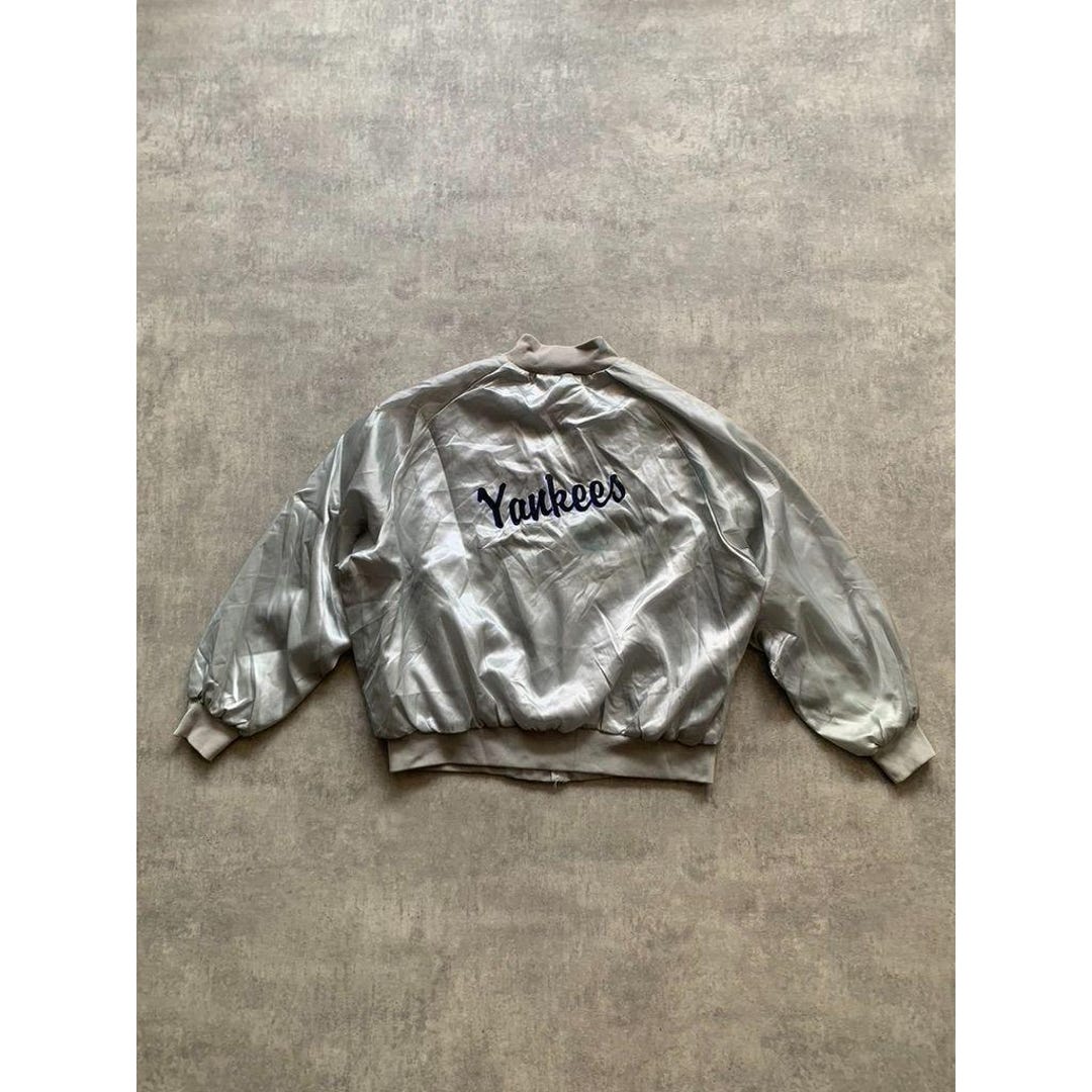 New York Yankees ボンバージャケット XL ヤンキース ウェストアーク USA メンズ ボタン ボンバージャケット