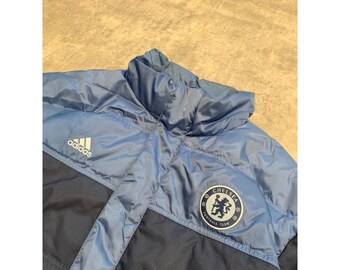Adidas Chelsea Football Soccer Puffer Jacket Mens Size XL Blue - Etsy