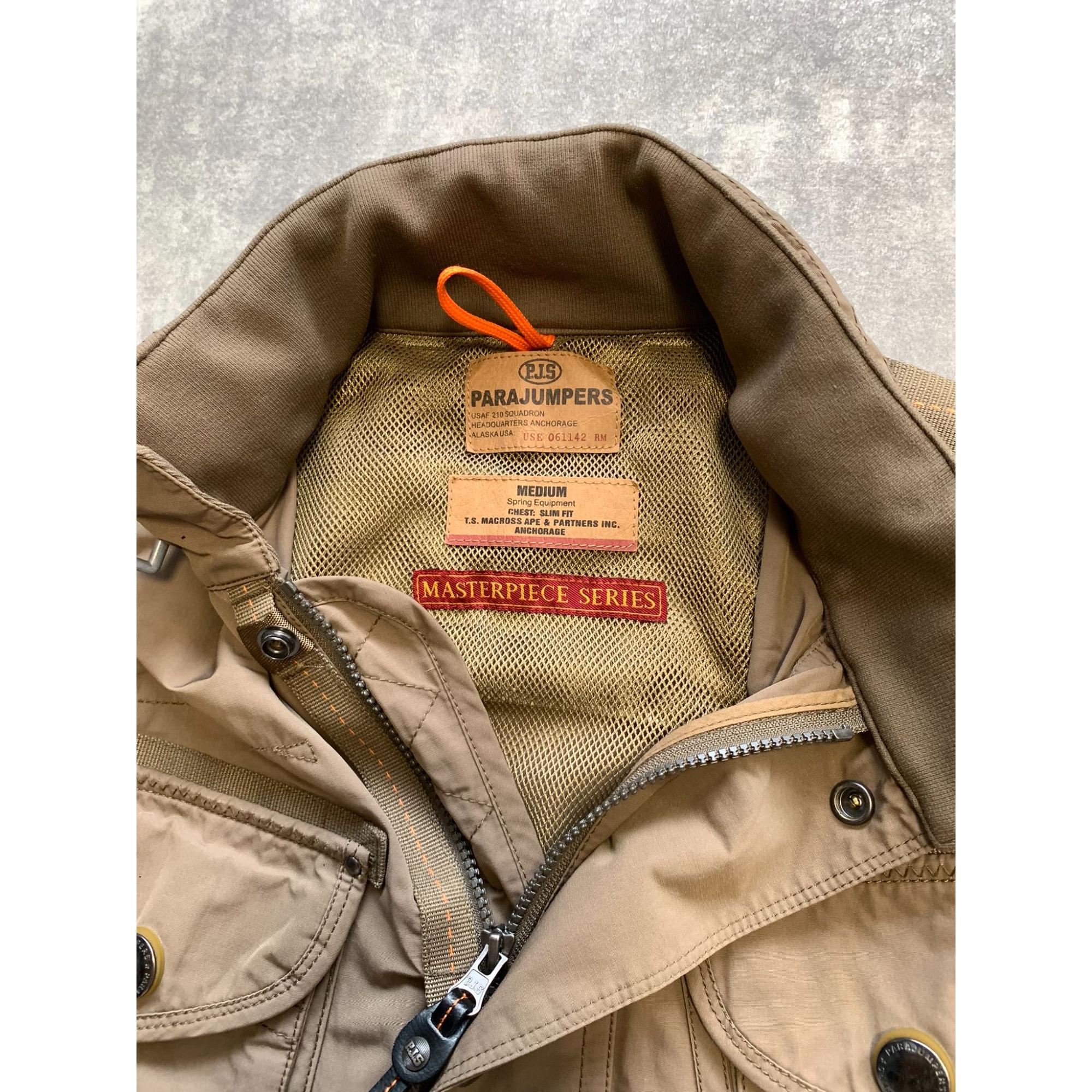 PARAJUMPERS マスターピースシリーズ ミリタリージャケット M Parajumpers Masterpiece Series Mens Multipocket Jacket Size