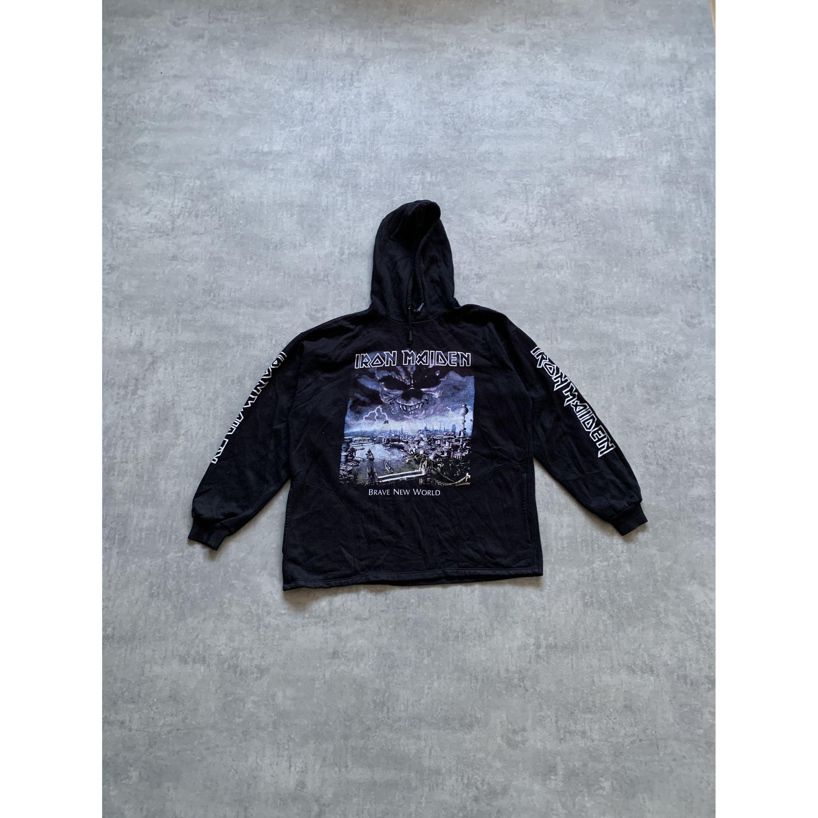 Iron Maiden Number Of The Beast NOB Zip Up Hoodie – Black, Full-Zip, S-2XL, Licensed