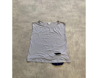 adidas yohji yamamoto Y-3 sleeveless t-shirt mens size M grey tank top
