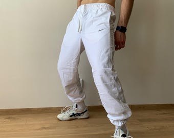 Nike trainingsbroek joggingbroek herenmaat S, wit