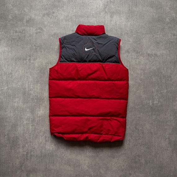 red and white nike vest