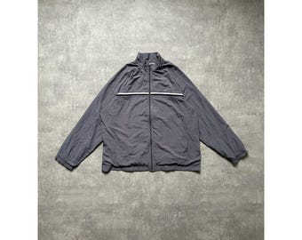 Nike light zip windstopper windbreaker jacket size XXL 2xl mens grey 80s, y2k, vintage, streetwear, streetstyle, 90s, drill, opium, retro,
