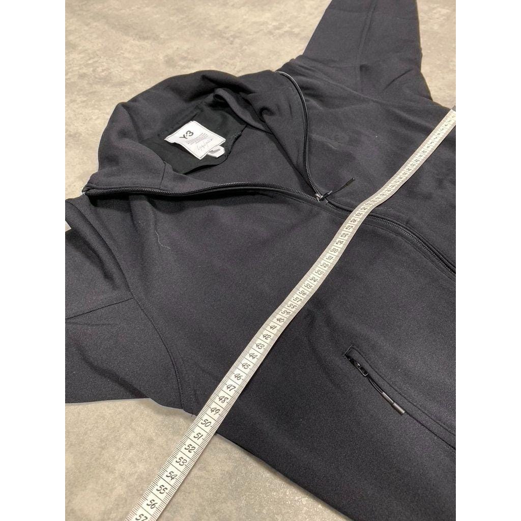 Adidas Y-3 Yohji Yamamoto Zip Polyester Jacket Mens Size XS Black