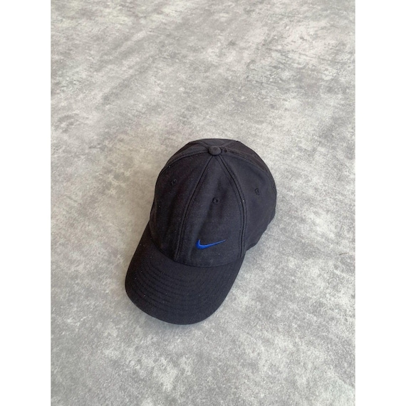 90s USA製　NIKE CAP BLACK vintage nike 6 panel black mesh hat cap adult OSFA 90s GUC