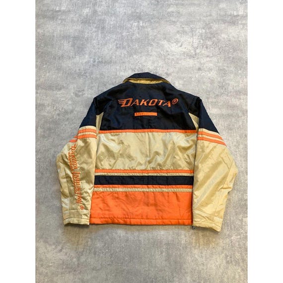 レーシングジャケット ナイロンジャケット DAKOTA ヴィンテージ M Dakota Industry Mens Jacket Size M Orange Brown - Etsy