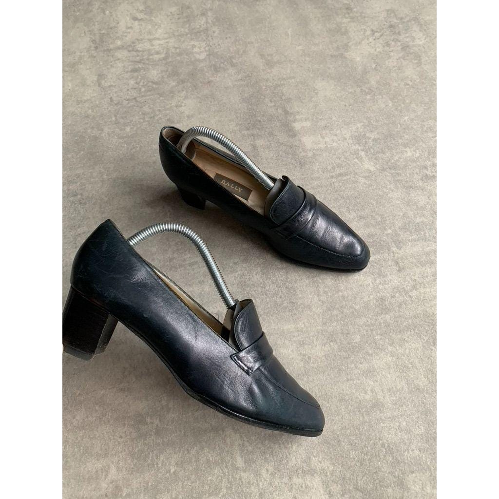 BALLY 90'sヴィンテージ　未使用❣️ ネイビー　日本未入荷　底張替え済み❣️ 90s Bally Shoes - Etsy