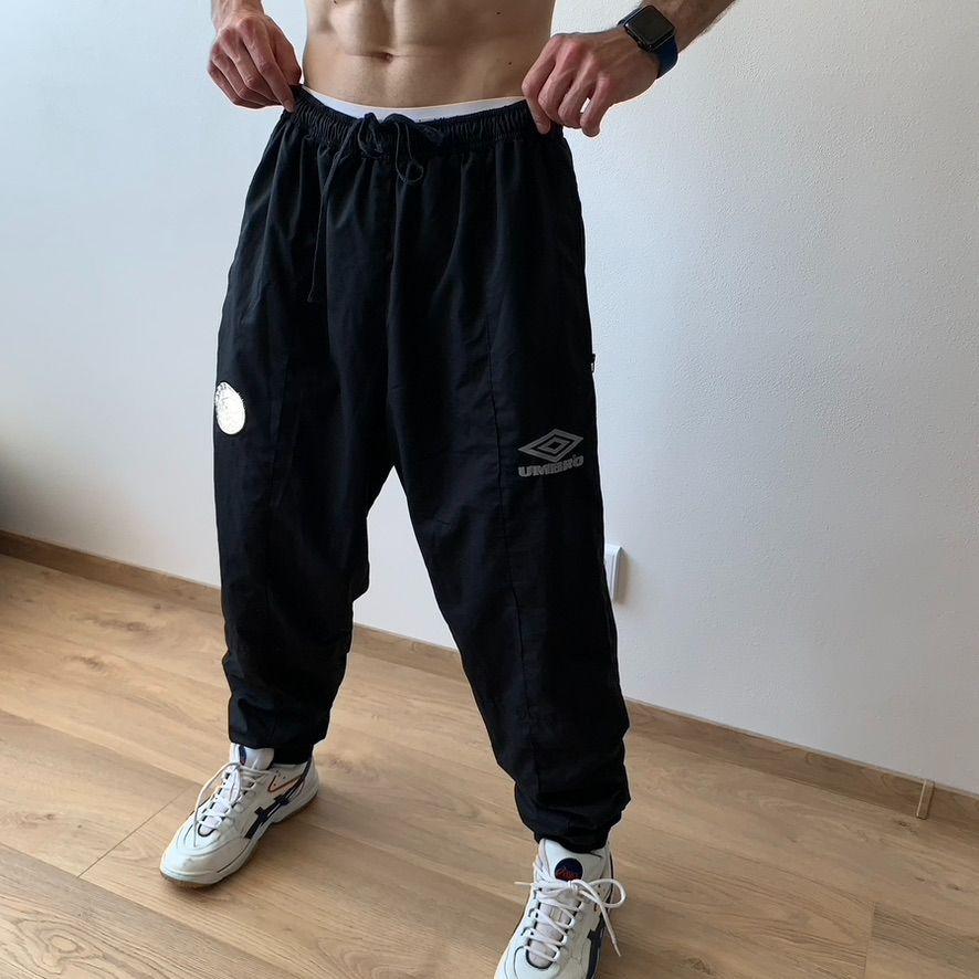 Umbro Ajax Track Pant Jogger Trousers Mens Size XL Black Football
