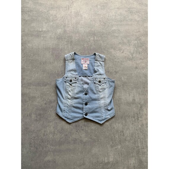 True Religion デニム レディース ベスト ノースリーブ サイズ S 