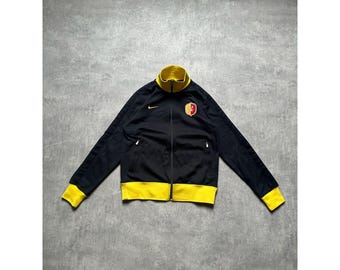 Nike Galatasaray football soccer zip jacket mens size M black yellow