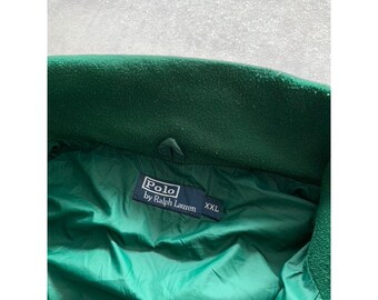 Polo Ralph Lauren Full Zip Mens Green Jacket With Hood Size Xxl