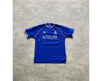 【00s Umbro】Chelsea tshirt soccer uniform chelsea-2000-away-umbro-