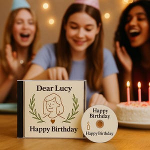 Benutzerdefinierte Geburtstagslied | Personalisierte Musik Geschenk | Original-Song basierend auf Your Story | CD oder NFC | Vatertag | Jubiläumsgeschenk