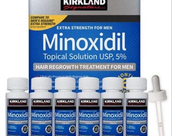 Kirkland Minoxidil 5% Extra Strength Solution for Men - 6 Month Supply Expires 11-2026