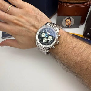 Authentic Automatic Watch – Stainless Steel Case, Stainless Steel Strap, Timeless Style for Modern Men, Gift Watches