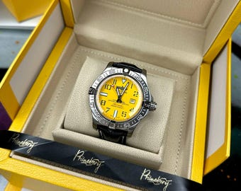 Automatic Stainless Steel Watch: Transparent Case Back, Rubber Strap